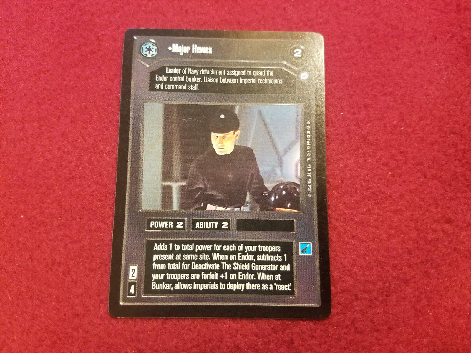 Major Hewex [Limited] Star Wars CCG Endor