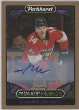 Grigori Denisenko [Gold Autograph] #PP21 Hockey Cards 2021 Parkhurst Prominent Prospects