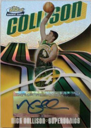 Nick Collison [Autograph Refractor] #171 Basketball Cards 2003 Finest