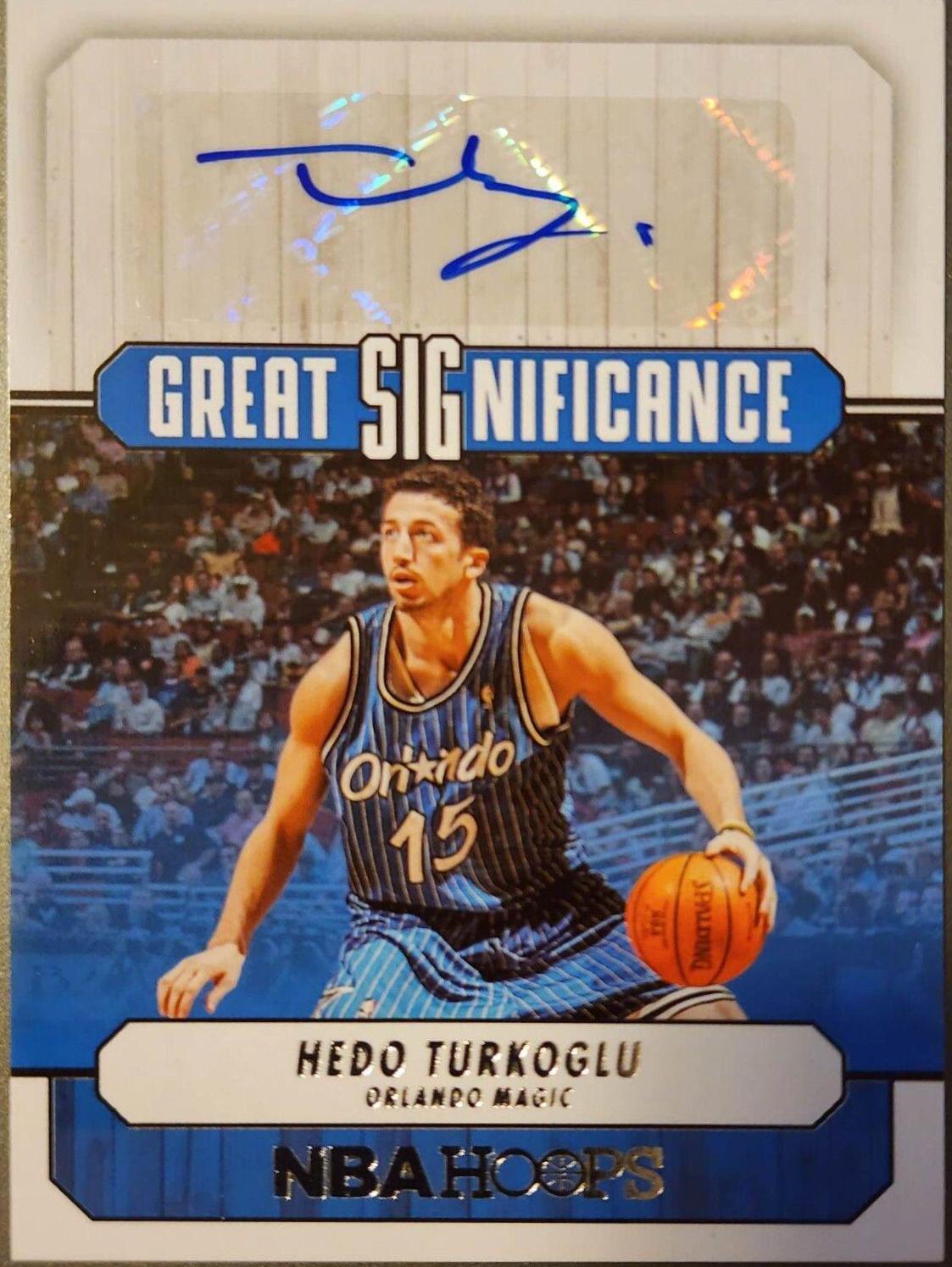 Hedo Turkoglu #GS-HDT Basketball Cards 2022 Panini Hoops Great SIGnificance Autographs