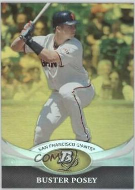 Buster Posey [Gold] #28 Baseball Cards 2011 Bowman Platinum