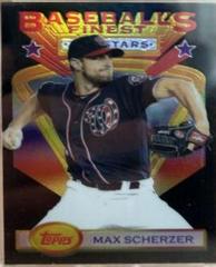 Max Scherzer [Black Refractor] #95 Baseball Cards 2020 Topps Finest Flashbacks Prices