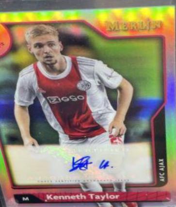 Kenneth Taylor #A-KT Soccer Cards 2021 Topps Merlin Chrome UEFA Autographs