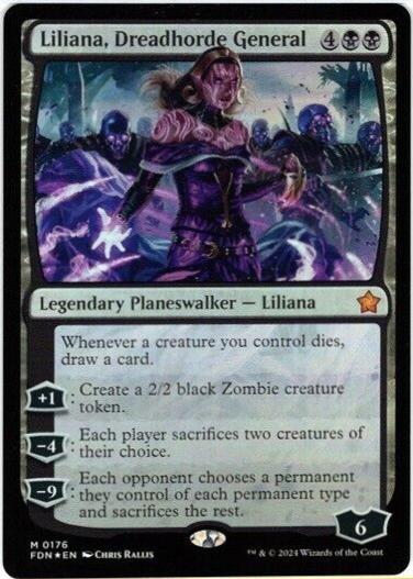 Liliana, Dreadhorde General [Foil] #176 Magic Foundations