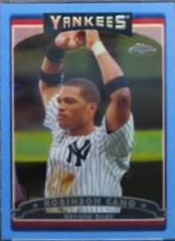 Robinson Cano [Blue Refractor] #75 Baseball Cards 2006 Topps Chrome