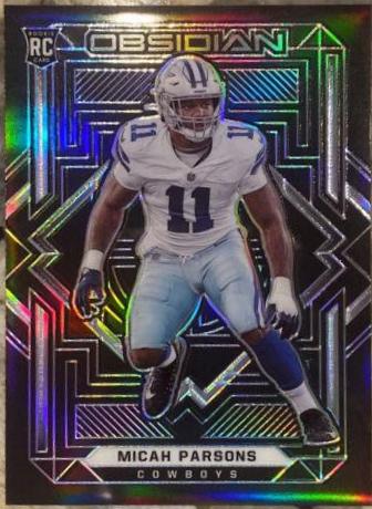 2021 Panini Obsidian /50 Auto RC Micah Parsons Rookie store Card #163 Dallas Cowboy