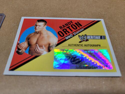 Randy Orton Wrestling Cards 2006 Topps Heritage II WWE Autographs