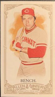 Johnny Bench [Mini] #6 Baseball Cards 2012 Topps Allen & Ginter