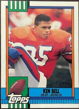 Ken Bell #44 Football Cards 1990 Topps Tiffany