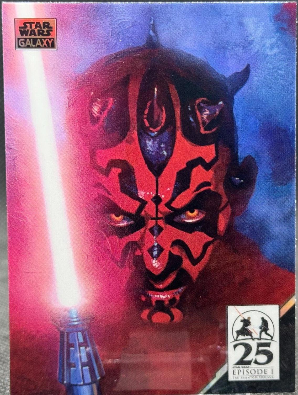 Star Wars: The Phantom #AM-1 Star Wars 2024 Topps Chrome Galaxy Art of Darth Maul