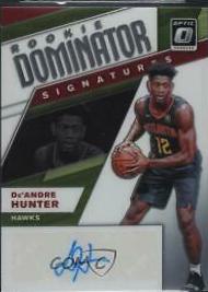 De'Andre Hunter #RD-DHT Basketball Cards 2019 Panini Donruss Optic Rookie Dominator Signatures