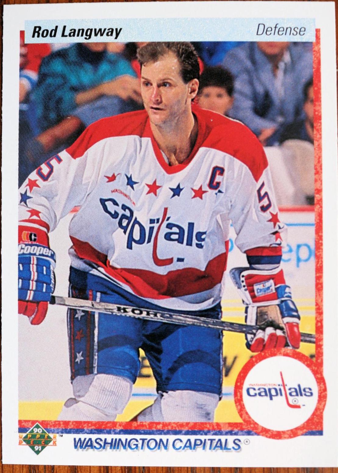 Rod Langway #57 Hockey Cards 1990 Upper Deck