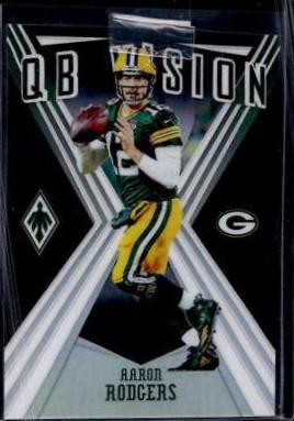 Aaron Rodgers [Black] #21 Football Cards 2019 Panini Phoenix QB Vision