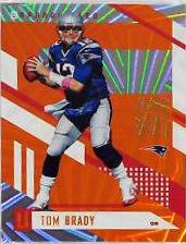 Tom Brady [Orange] #1 Football Cards 2017 Panini Unparalleled