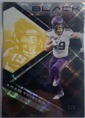 Adam Thielen [Gold] #54 Football Cards 2022 Panini Black