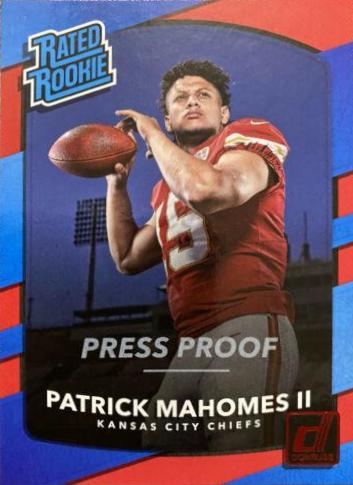 2017 Donruss Patrick Mahomes II outlets Rated Rookie #327