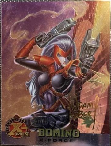 Domino [Gold Signature] #22 Marvel 1995 Ultra X-Men All Chromium