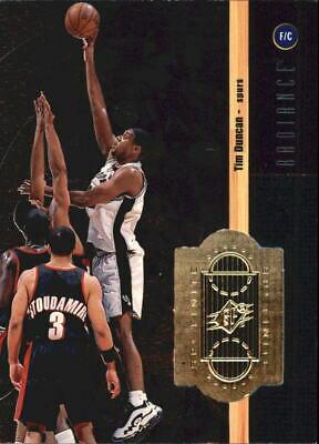 Tim Duncan #68 Basketball Cards 1998 Spx Finite Radiance