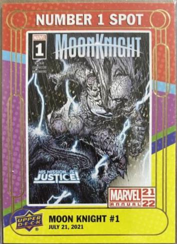 Moon Knight #N1S-4 Marvel 2021 Upper Deck Annual Number 1 Spot