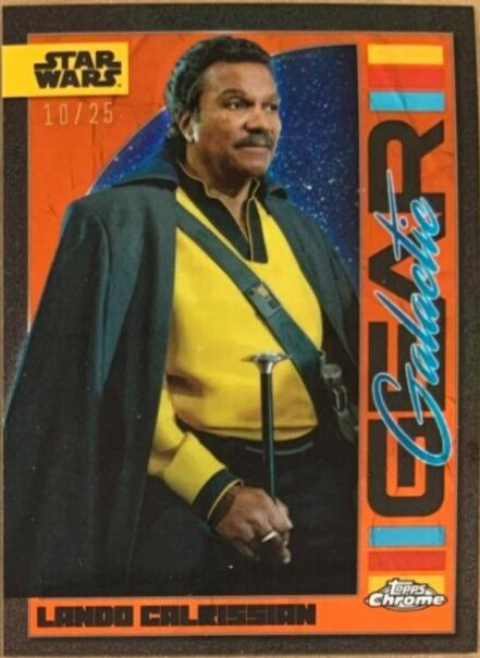 Lando Calrissian [Rebel Orange Refractor] #GG-15 Star Wars 2024 Topps Chrome Galactic Gear