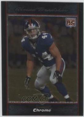 Ahmad Bradshaw #BC19 Football Cards 2007 Bowman Chrome