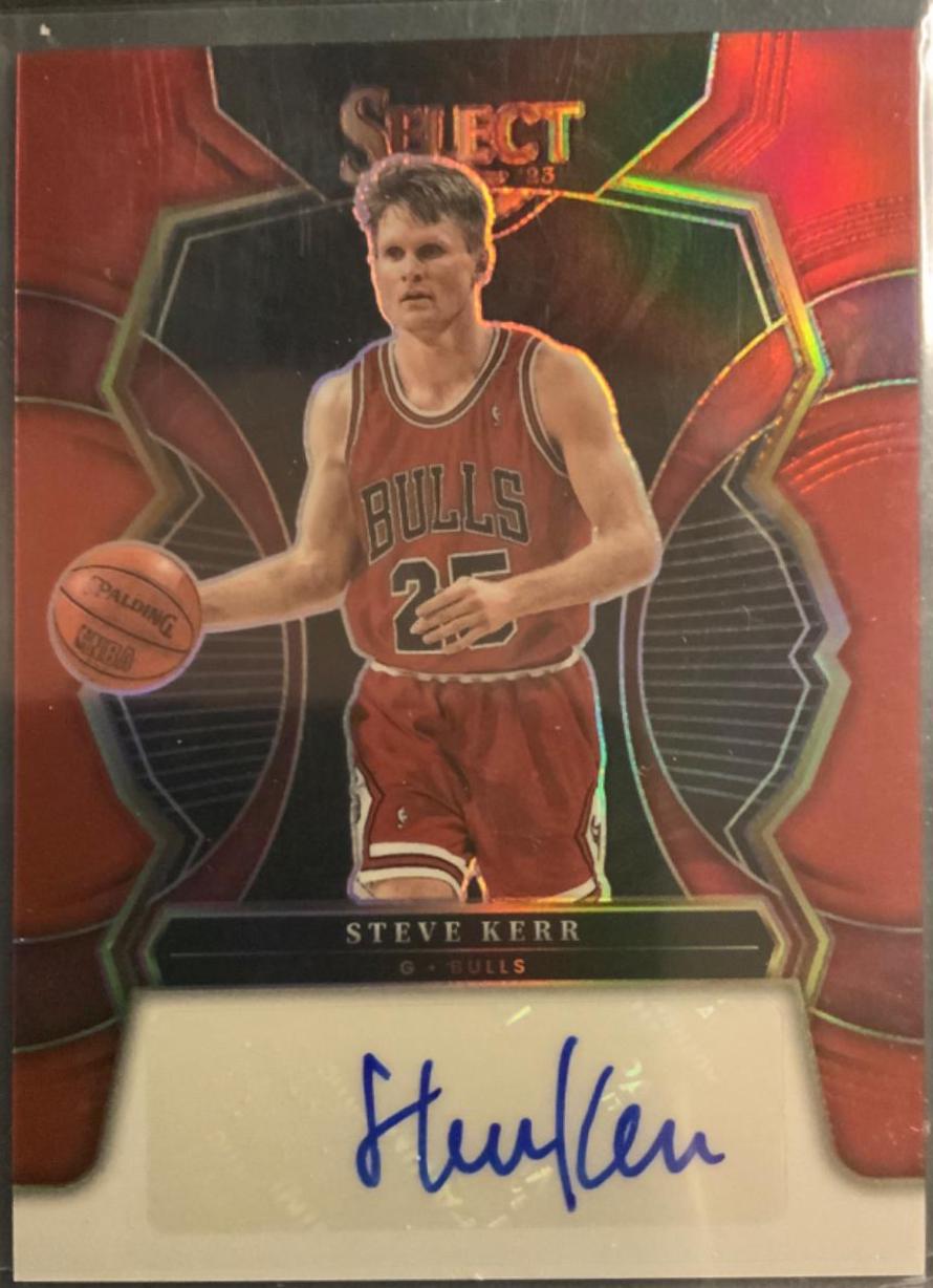 Steve Kerr #S-SKR Prices | 2022 Panini Select Signatures | Basketball Cards