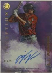 A. J. Vukovich [Fuchsia] #PA-AVH Baseball Cards 2021 Bowman Inception Autographs