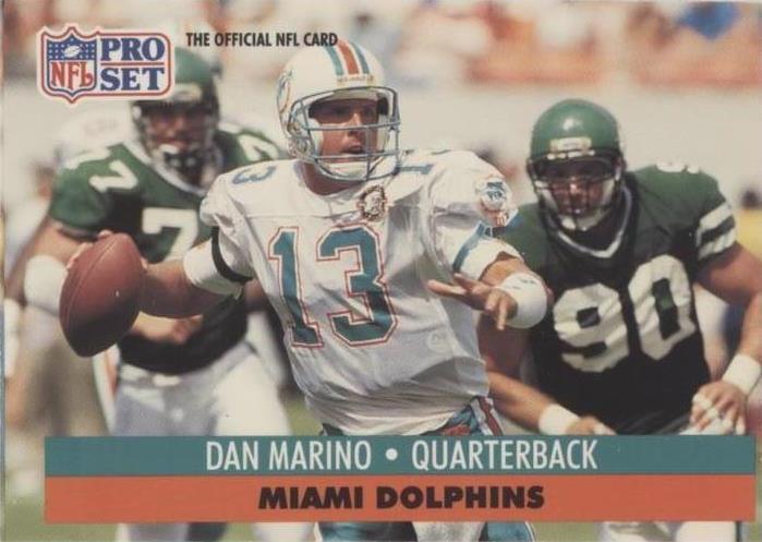 Dan Marino #210 Football Cards 1991 Pro Set