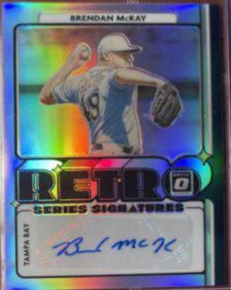 Brendan McKay #RET-BM Baseball Cards 2021 Panini Donruss Optic Retro Signature Series