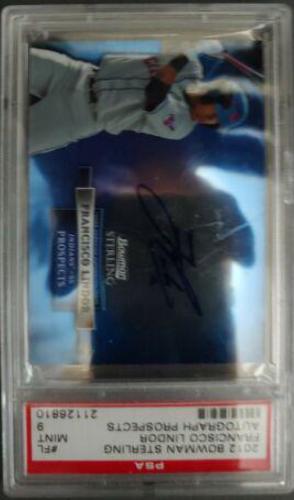 Francisco Lindor #FL Baseball Cards 2012 Bowman Sterling Autograph Prospects