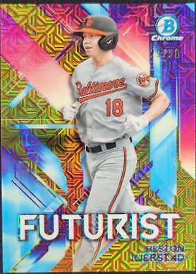 Heston Kjerstad [Gold Refractor Mega Box Mojo] #FUT-HK Baseball Cards 2021 Bowman Chrome Futurist