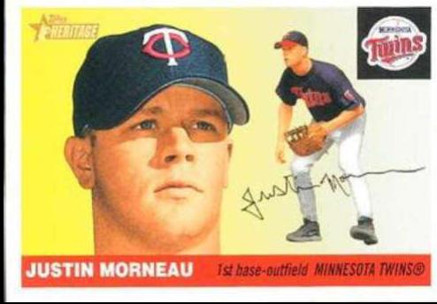 Justin Morneau #362 Baseball Cards 2004 Topps Heritage