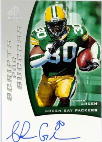 Ahman Green #SS-AH Football Cards 2005 SP Authentic Scripts for Success Autograph