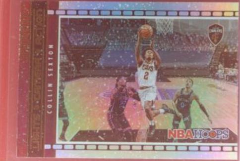 Collin Sexton [Winter Holo] #17 Basketball Cards 2021 Panini Hoops Lights Camera Action