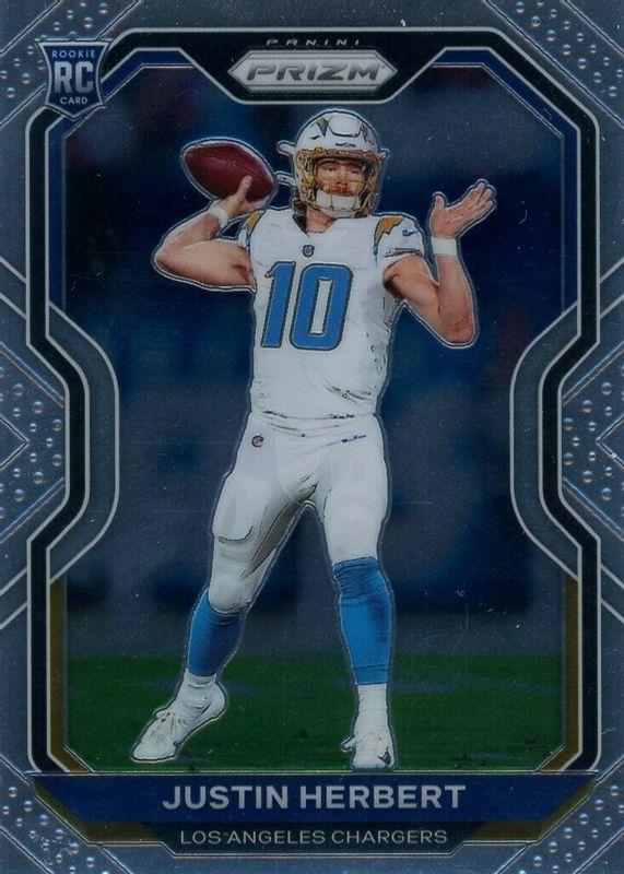 2020 Panini Prizm #325 deals Justin Herbert Chargers RC Rookie