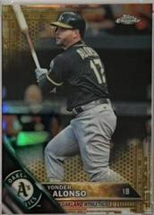 Yonder Alonso [Gold Refractor] #HMT17 Baseball Cards 2016 Topps Chrome Update Prices