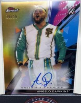 Angelo Dawkins [Gold] #RA-AD Wrestling Cards 2021 Topps Finest WWE Roster Autographs