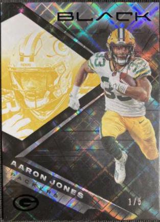 Aaron Jones [Gold] #45 Football Cards 2022 Panini Black