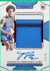 Jeremiah Robinson Earl [Patch Autograph NBA 75th Anniversary] #125 Basketball Cards 2021 Panini National Treasures Prices