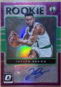 Jaylen Brown [Purple] #2 Basketball Cards 2016 Panini Donruss Optic Rookie Signatures