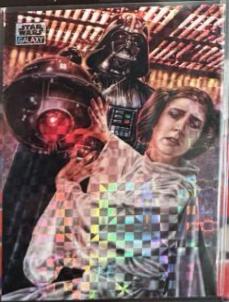 Darth Vader and Princess Leia [X-Fractor] #2 Star Wars 2024 Topps Chrome Galaxy