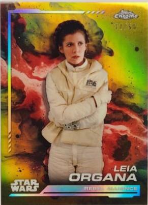 Leia Organa [Gold Refractor] #103 Star Wars 2024 Topps Chrome