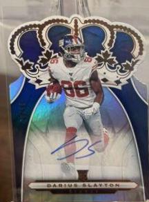 Darius Slayton [Autograph Blue] #CR-35 Football Cards 2019 Panini Chronicles Crown Royale