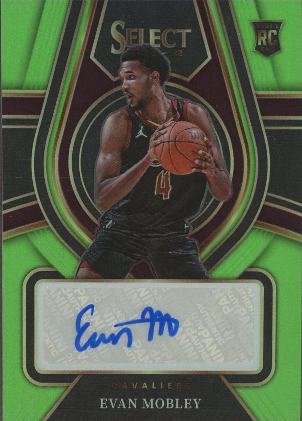 Evan Mobley Select Purple deals RPA /99