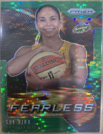 Sue Bird [Prizm Green Pulsar] #6 Basketball Cards 2020 Panini Prizm WNBA Fearless