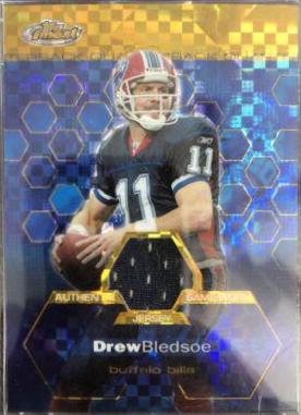 Drew Bledsoe [Jersey Gold Refractor] #102 Football Cards 2003 Topps Finest