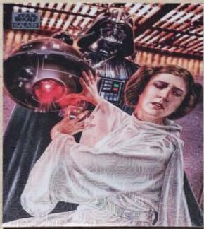 Darth Vader and Princess Leia [Mojo Refractor] #2 Star Wars 2024 Topps Chrome Galaxy