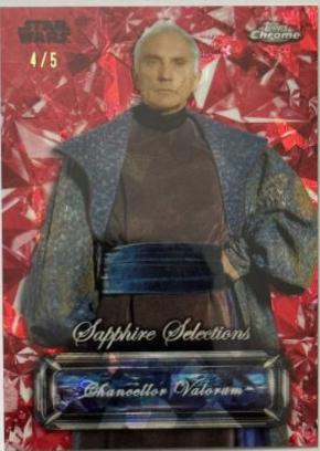 Chancellor Valorum [Red] #SS-18 Star Wars 2024 Topps Chrome Sapphire Selections