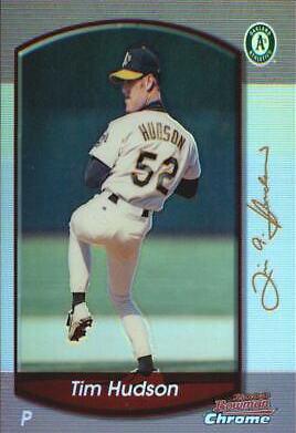 Tim Hudson #28 Baseball Cards 2000 Bowman Chrome