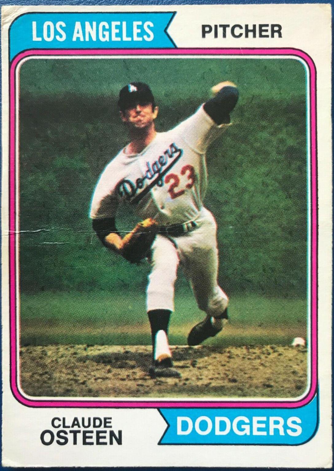 Claude Osteen #42 Baseball Cards 1974 O Pee Chee